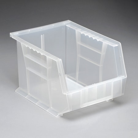 Quantum Storage Systems Storage Bin, Polypropylene, Clear, 7 in H QUS239CL